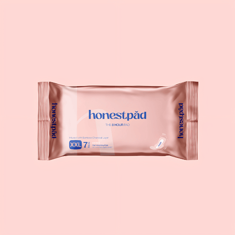 8-hour Toxin-free Sanitary Napkin made of Bamboo Charcoal - Honestpad